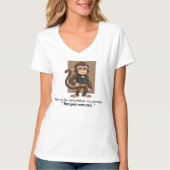 Confident Monkey – Minimal Calm Lifestyle T-Shirt Tシャツ (正面)