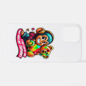 Confident Monkey – Simple Lifestyle Phone Case iPhoneケース (裏面横)