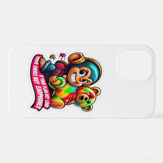 Confident Monkey – Simple Lifestyle Phone Case iPhoneケース (裏面横)