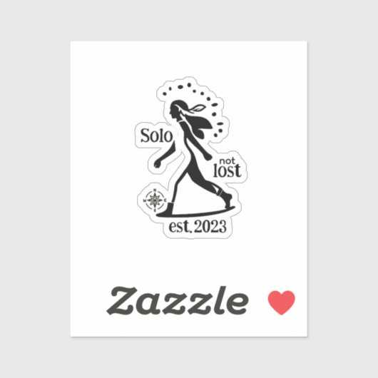 Confident Solo Traveler Statement  シール (シート)