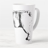 Confident Stride, Morning Calm カフェラテマグ (右アングル)