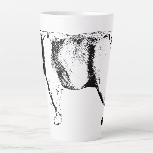 Confident Stride, Morning Calm カフェラテマグ (正面)