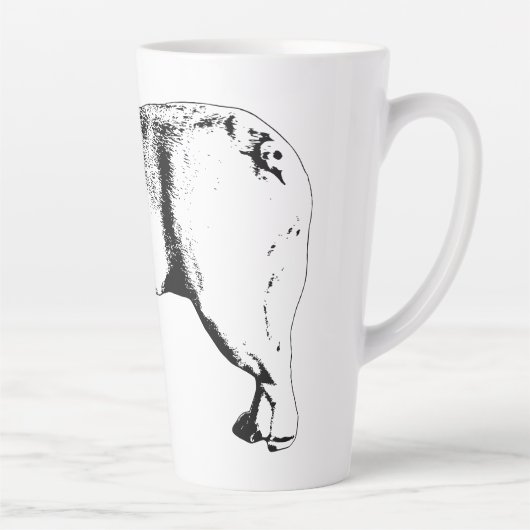 Confident Stride, Morning Calm カフェラテマグ (右)