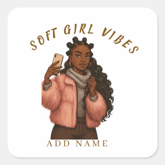 CONFIDENT STYLISH  スクエアシール (正面)