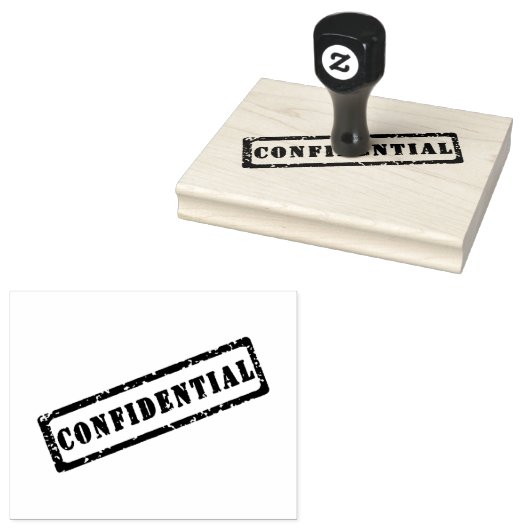 CONFIDENTIAL Word Printed Restricted Access Seal  ラバースタンプ (押印)