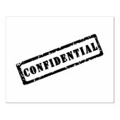 CONFIDENTIAL Word Printed Restricted Access Seal  ラバースタンプ (インプリント)
