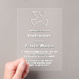 Confirmation Acrylic Invitations アクリル招待状