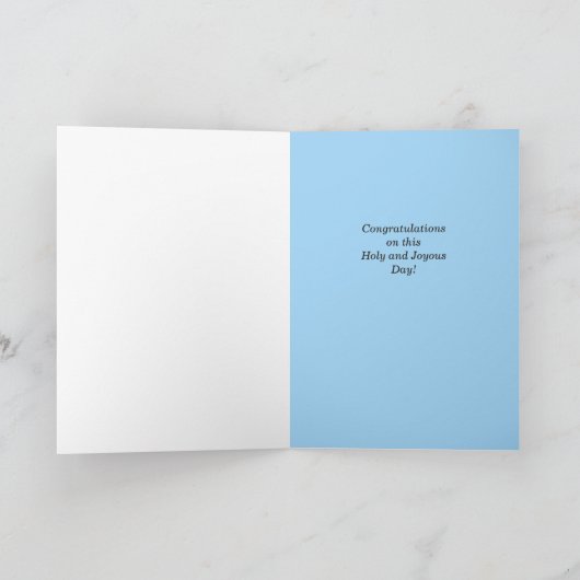 Confirmation Blessings Greeting カード (内部)