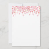 Confirmation Cherry Blossom floral Invitation  招待状 (裏面)