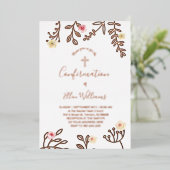 Confirmation Foil Invitation 箔招待状 (立ち正面)