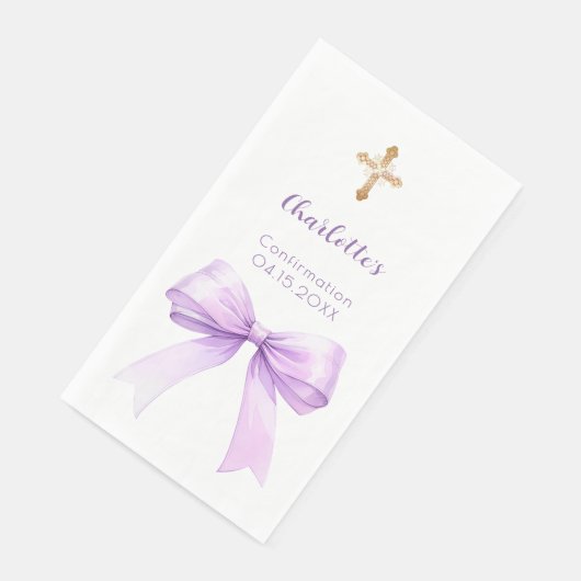 Confirmation lavender bow cross girl (コーナー)