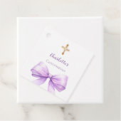 Confirmation lavender bow cross girl DIY フェイバータグ (インサイチュ)