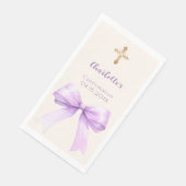 Confirmation lavender bow ivory cross girl (コーナー)