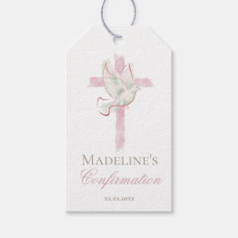 Confirmation pink cross ギフトタグ