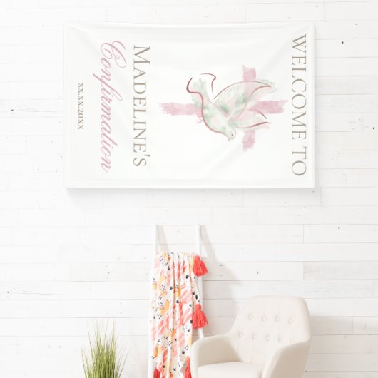 Confirmation pink cross 横断幕 (インサイチュ)