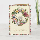 Confirmation Sponsor Thank You Religious シーズンカード (正面)