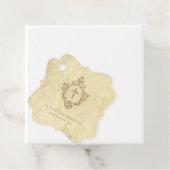 Confirmation Vintage Parchment Brown Cross & Crest フェイバータグ (インサイチュ)