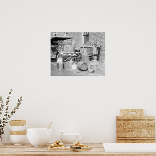 Confiscated Moonshine Still, 1922 ポスター (キッチン)