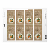 Confiture Abricot faite maisonエチケットVerticale ラベル (フルシート)