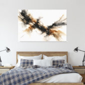 Confluence in Umber キャンバスプリント (インサイチュ (寝室))