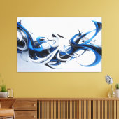 Confluence of Blue Motion キャンバスプリント (インサイチュ (リビング))