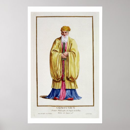 Confucius (551-479 BC), from 'Receuil des Estampes ポスター (正面)