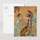 Confucius presenting buddha to Laozi ポストカード (正面/裏面)