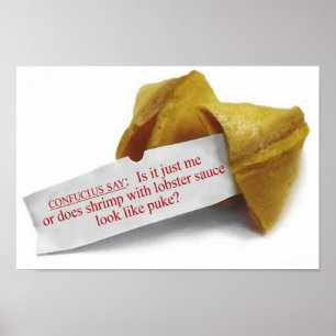 Confucius Say Fortune Cookie poster ポスター