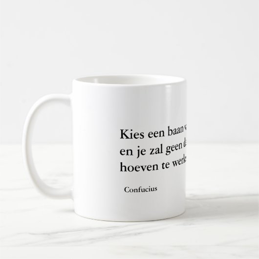 Confucius' wijsheid mok コーヒーマグカップ (左)