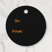 Confused Ghost Says "Oob?" Funny Halloween Cartoon フェイバータグ (裏面)