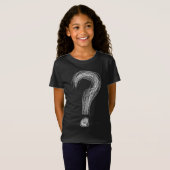 Confused Scribble Question Mark Chaos Overthinking Tシャツ (正面フル)