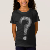 Confused Scribble Question Mark Chaos Overthinking Tシャツ (正面)
