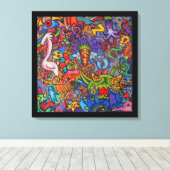 Confusion By Squid Fear City (2.5) キャンバスプリント (インサイチュ (ウッドフロア))