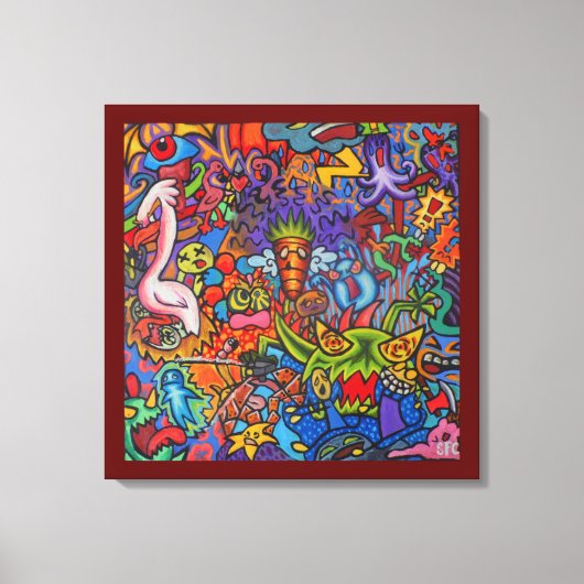 Confusion By Squid Fear City (2.5) キャンバスプリント (正面)