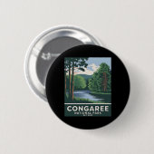 Congaree国立公園 ビンテージ キャンプ ハイキング メンズ 缶バッジ (正面&裏面)