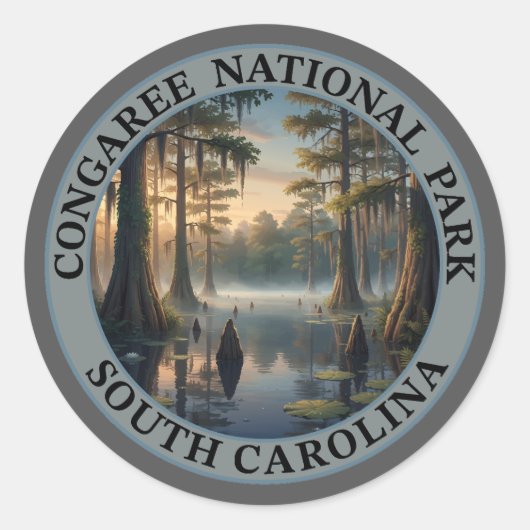 Congaree National Park South Carolina ラウンドシール (正面)