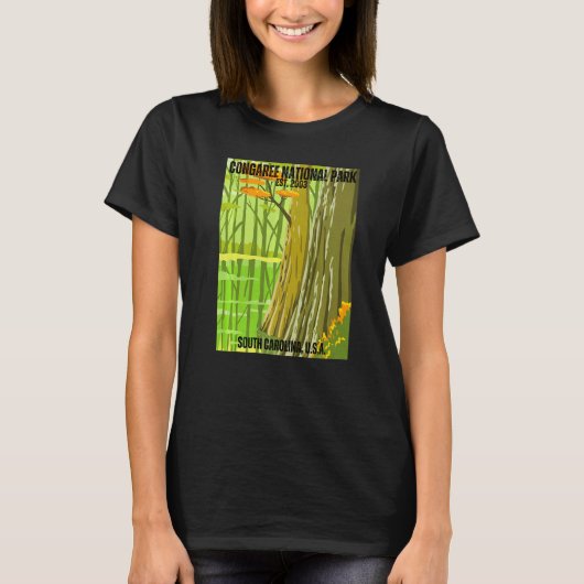 Congaree National Park South Carolina State Souven Tシャツ (正面)