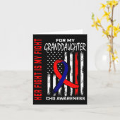 Congenital Heart Defect Chd Awareness Granddaughte カード (黄色い花)