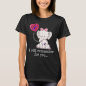Congenital Heart Disease Awareness Elephant Tシャツ (正面)