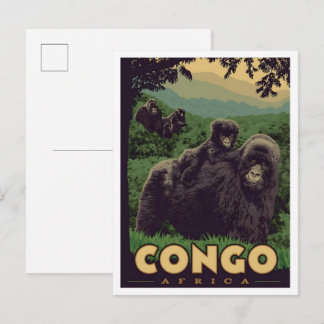 Congo Africa Vintage Travel  ポストカード