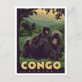 Congo Africa Vintage Travel  ポストカード (正面)