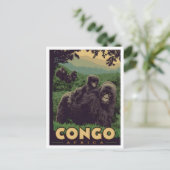 Congo Africa Vintage Travel  ポストカード (スタンド正面)