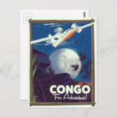 Congo For Adventure!旅行ポスター ポストカード (正面/裏面)