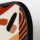 Congolese motifs background grid ピックルボールラケット (左詳細)