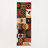 Congolese motifs background grid ヨガマット (裏面)