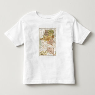 CongoPanoramic MapCongo トドラーTシャツ