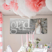 ConGRADrationsはっきりした写真卒業 横断幕