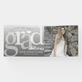 ConGRADrationsはっきりした写真卒業 横断幕 (横)