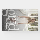 ConGRADrationsはっきりした写真卒業 横断幕 (横)