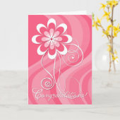 Congradulations -完了する化学療法 カード (黄色い花)